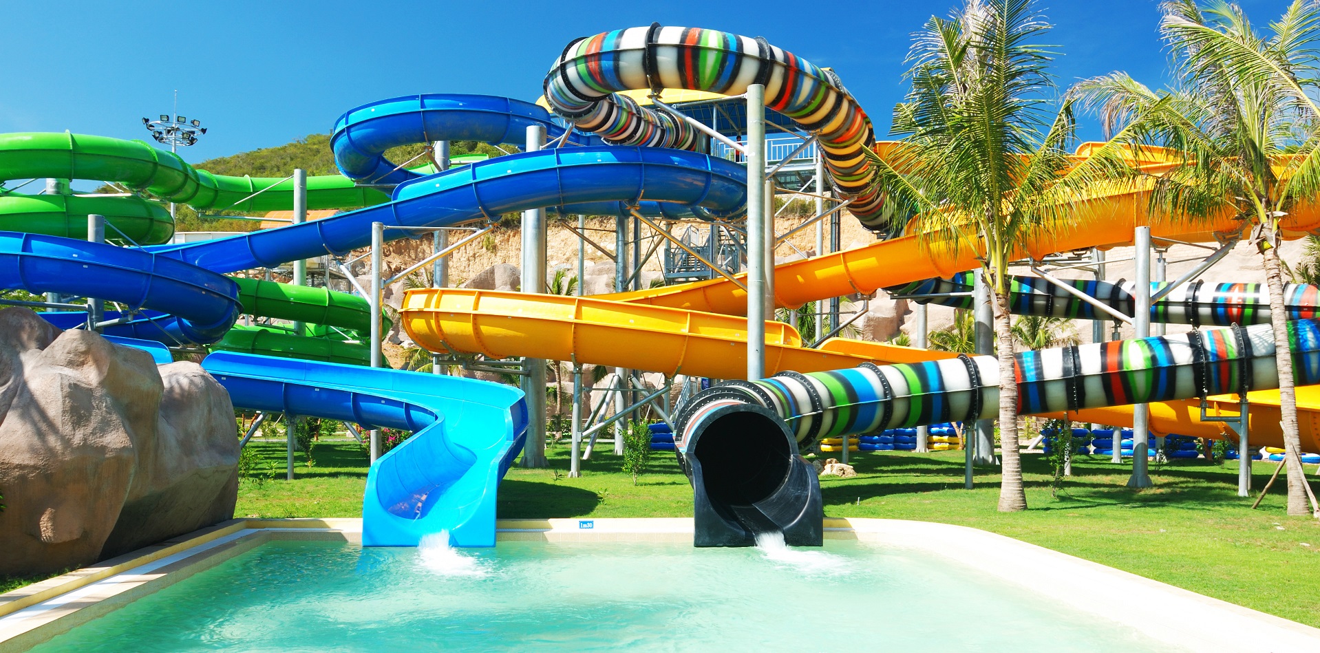 Wasserrutschen Hotels Spass für Klein und Gross